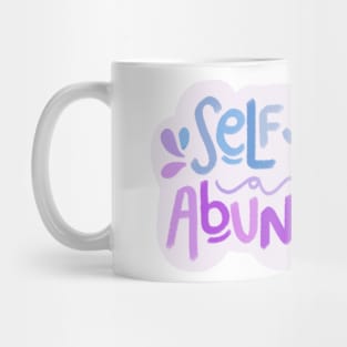 Self Love and Abundance - purple and blue Mug